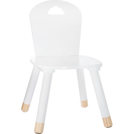 Atmosphera – Chaise enfant en bois MDF – Dimensions L. 32 x l. 32 x H. 50 cm – Assise H. 25,7 cm – Pour chambre d'enfant