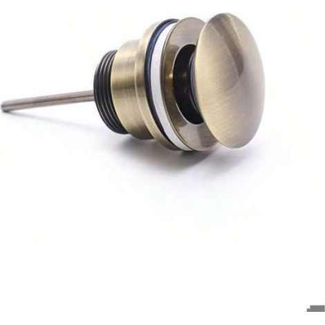 Bonde salle bain cuivre plaqué or,drainage doux,durable,lavabo. (1/5)