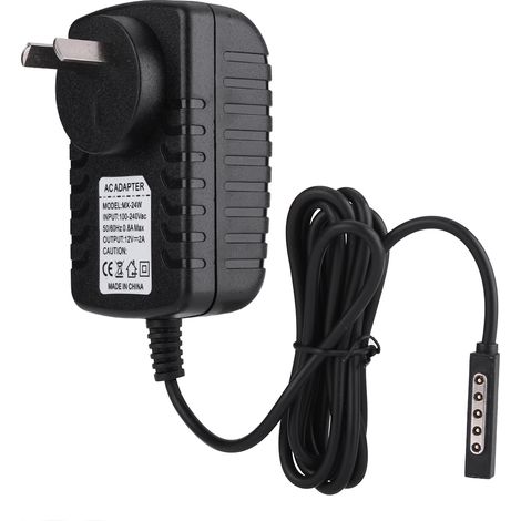 Chargeur Secteur 12V 2A pour Microsoft Surface RT/RT2, Adaptateur AC avec Prise AU 100-240V (1/5)