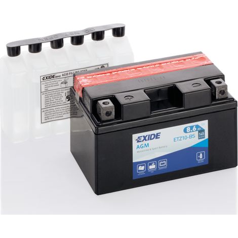 Batería Tudor YTZ10S-BS para moto AGM Hermética Exide