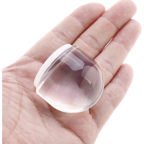 Arrêt de porte transparent autocollant - Modèle acrylique - Protection murale et sol pour porte (1 pièce) (1/5)