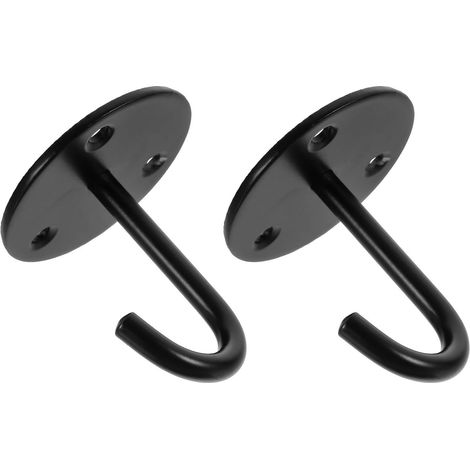 de plafond rétro noirs en acier inoxydable KICHOUSE lot de 2