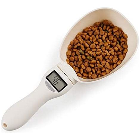 Balance pour chien, tasse, bol pour chat, balance de cuisine, bol, cuillère, tasse doseuse, affichage LED portable blanc-AquaForge (1/5)