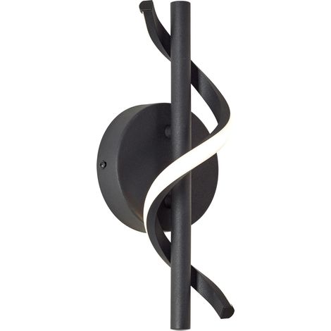 Brilliant Lampe Eunice LED Wandleuchte schwarz matt schwarz 7,5 W LED integriert