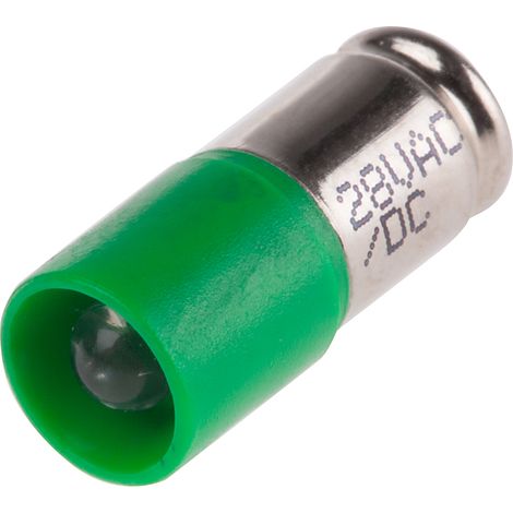 Voyant à LED Vert, 28V c.a. / V c.c. ( Prix pour 1 )