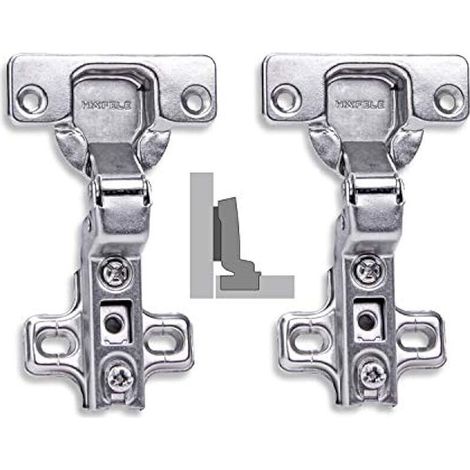 110 Degré Rentrant Charnières sans Amortissement pour Meuble Armoires de Porte de Placard Cuisine Allemagne Marque Lot de 2 (1/5)