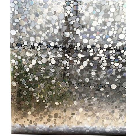 Film décoratif pour fenêtre 45 x 200 cm, transparent et coloré, idéal pour la maison ou le bureau. Effet 3D lumineux. (1/5)