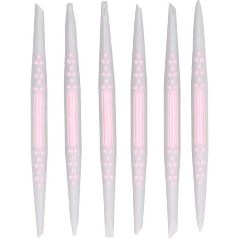 01 Stylo de Gravure de Fondant, kit de décoration de gâteau sûr avec 6 pièces pour Boulanger pour pâte à Sucre (Gomme fondante) pâte de pétale (1/4)