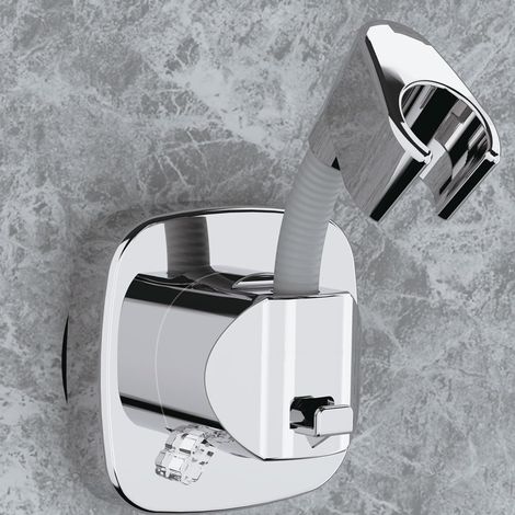 Support De Pommeau De Douche Rotatif À 360° Avec Ventouse Montage En Quelques Secondes Support Anti-Dérapant Résistant À La Rouille (Argent) (1/5)