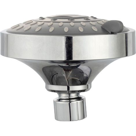 Pommeau de douche de plafond compact à cinq jets, encastré et économe en eau, de 10 cm (4 pouces). (1/5)