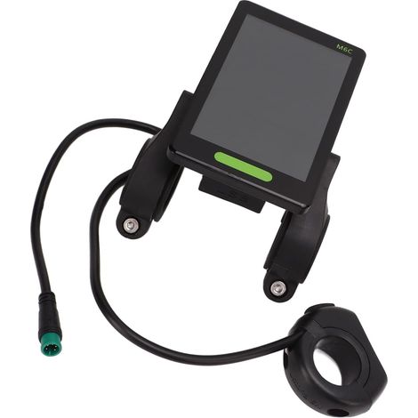 Mètre électrique pour vélo, grand écran, écran LCD M6C avec prise étanche pour changer