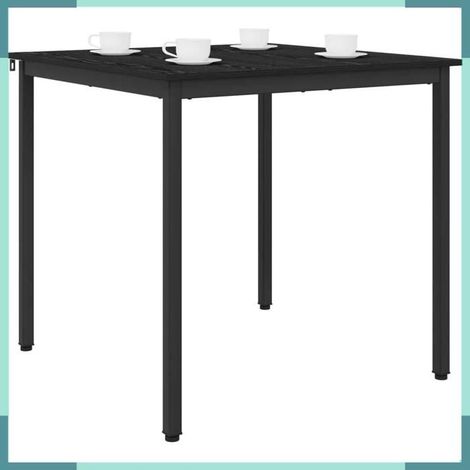 Table de salle à manger - 892626 - 80 x 80 x 75 cm - Métal - Carré (1/5)