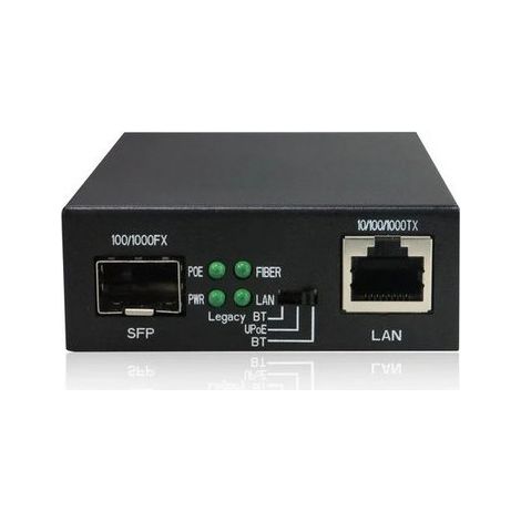 DEXLAN Convertisseur Gigabit PoE+ 60W - Fibre SFP (DEX-SFP-TP60W)