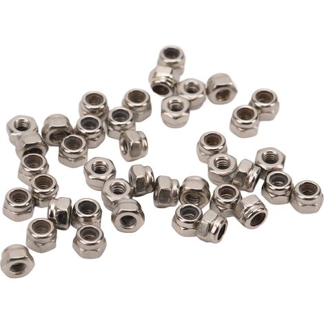 Kit de 40 écrous antivol de roue RC en fer M2.5 hexagonaux pour voiture tout-terrain Traxxas 1/18 (1/5)