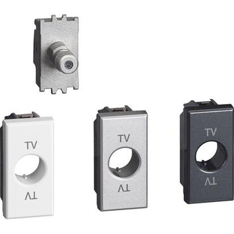 Bticino Axolute - Koaxiale SAT-Buchse mit F-Stecker 1M H4202F