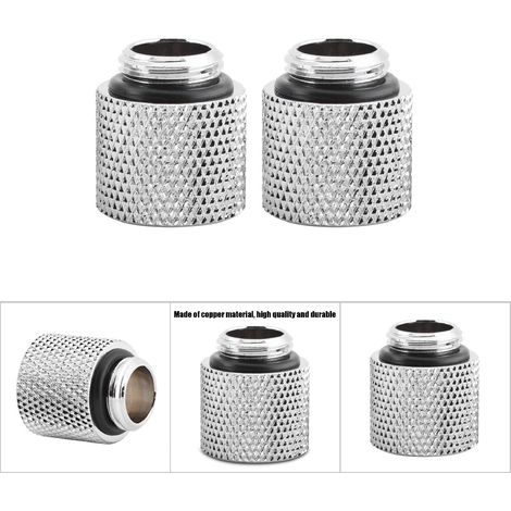 2 pièces Raccord Allonge Mâle/Femelle G1/4 pour Refroidissement à Eau (15mm) (1/5)
