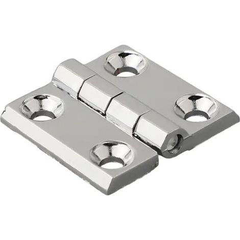 Abnehmbares Scharnier mit gesenkter Bohrung aus Edelstahl für Schrank und Tür (Silber 60 x 60 mm) (1/5)