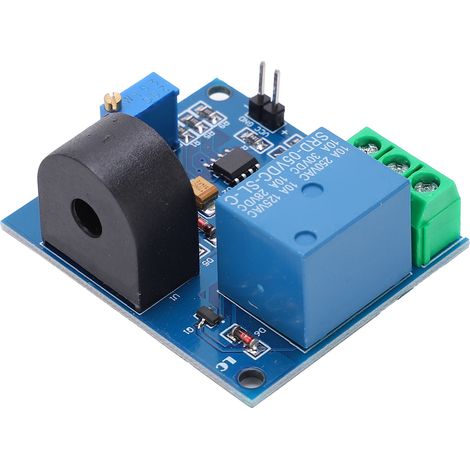Module de capteur de courant sur circuit imprimé, petit relais 5 V, dispositif de détection de surintensité CA (1/5)