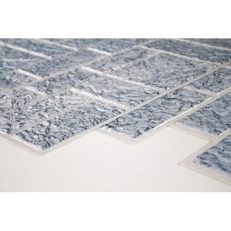 PVC Wandpaneele - pflegeleichte Stein-, Holz- & Bildmotive - RESTPOSTEN: SAWN STONE BLUE