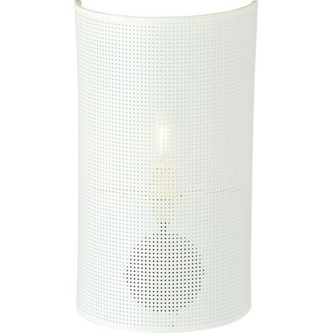 Applique Minimal 1 Luce Aston In Acciaio Bianco E Oro (1/5)