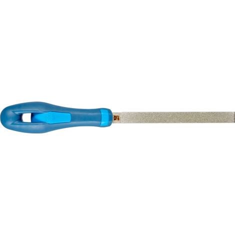 PFERD TOOLS Diamant-Werkstattfeile flachstumpf 125 mm D151 (mittel) für harte Werkstoffe