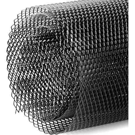 Grille de calandre en alliage d'aluminium 3x6mm, maille losange universelle pour pare-chocs et carrosserie automobile. (1/5)