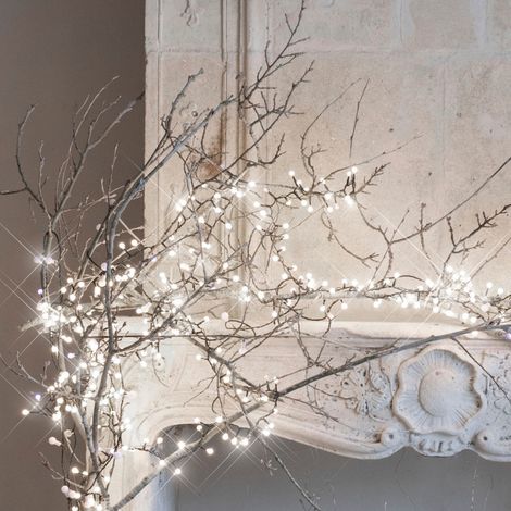 Guirlande boules LED Flash blanc pur 9m (1/3)