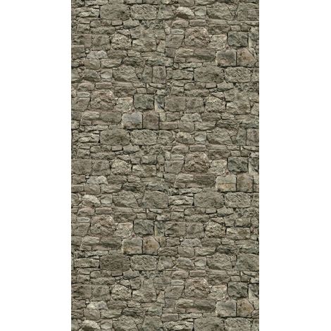 Panoramique Trompe l'oeil Gris The Wall 2 A.S. Création (1/3)