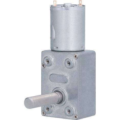 JGY370 Turbinenmotor mit Gewindewelle, M8-Schraube, niedrige Drehzahl, selbsthemmend, 33 mm Länge, DC 24 V (6 U/min) (1/5)