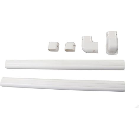 Ensemble de gaines décoratives imprimables en PVC 410 J pour climatiseurs mini-split et centraux (1/5)