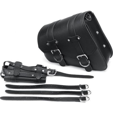 Sacoche De Selle Laterale - Cuir PU - Pour Harley Sportster XL883 XL1200 Années 2004 À Aujourd'hui - Gauche - 1 Pièce (1/4)