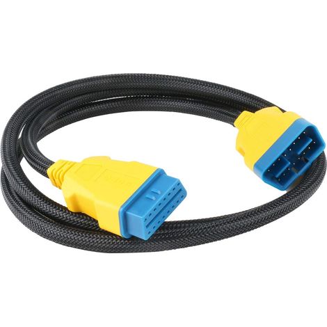 OBD-2 Extension Cable OBD-II Extension Cable - 16 Pin 1.5m Male to Female AUTOOL Adapter Cord Connector with Nylon Material for Car Diagnostic Scanner Tool (1/5)
