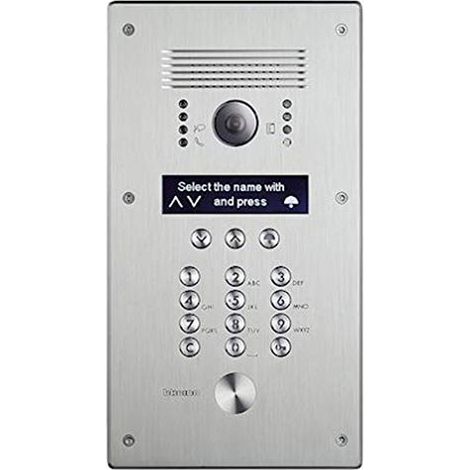 Citofono bticino linea 300 acciaio inox targhetta scorrevole