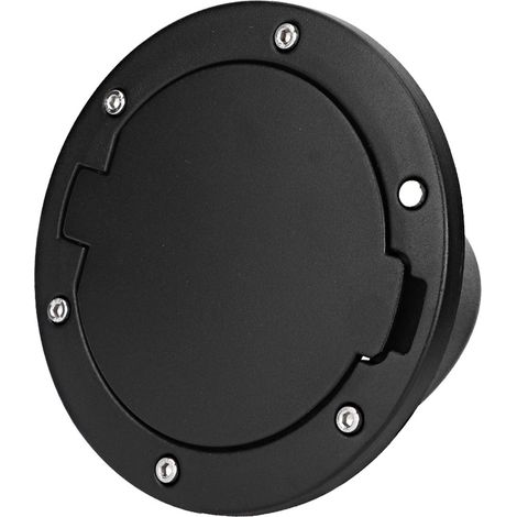 Schwarzer ABS-Tankdeckel, kompatibel mit Jeep Wrangler JK (2007–2017), Tankdeckel, Autozubehör für den Außenbereich (1/5)