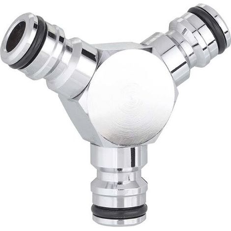 CLABER - DEVIATORE A 3 VIE IN OTTONE CROMATO 9607 (1/3)