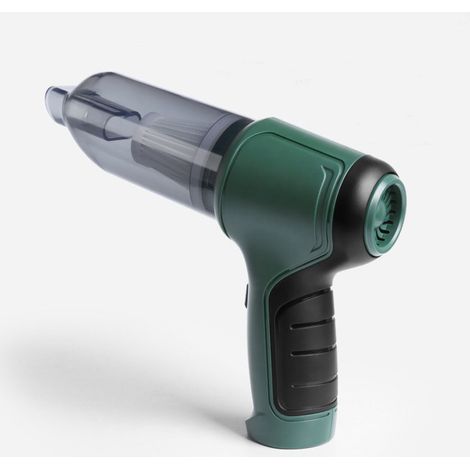 Mini aspirateur à main sans fil 9000Pa, 3 en 1 : plumeau électrique puissant, sèche-cheveux, pompe à vide pour ordinateur portable, console, piano, voiture, maison, bureau - vert, 1pc (1/5)