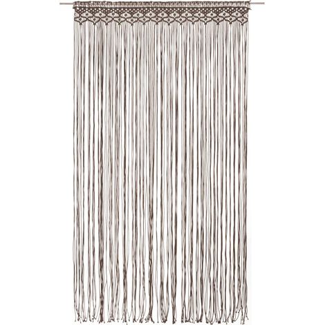 Maison Exclusive - Makramee Vorhang Taupe 140x240 cm Baumwolle