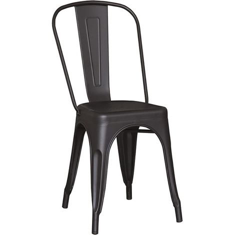 SILLA METAL 801 NEGRA DL