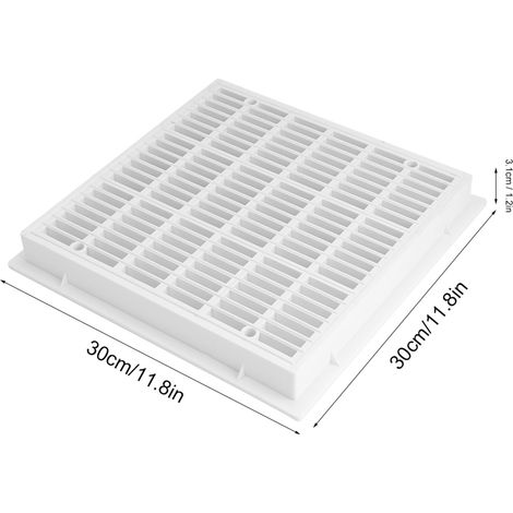 Plaque de recouvrement carrée pour bonde de fond de piscine 30x30cm (1/5)