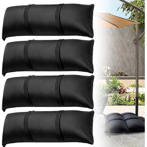 Sacs De Sable Droits à Remplir: Lot De 4 Sac Lestage, Sacs De Poids De Base à Remplir pour Tonnelle, Parasols, Convient, Aux Auvents, Tentes, Parasols, Terrasses (sans Sable) (1/5)