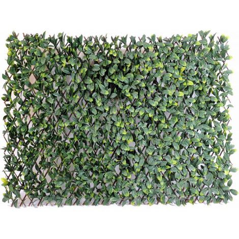 Plante artificielle haute gamme Spécial extérieur / CHARME GF PALISSADE - Dim : 100 x 200 cm -PEGANE- (1/2)