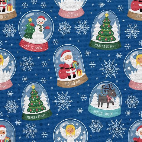 Outdoor dekostoffe oxford - Motiv Weihnachtsschneekugeln (1/5)