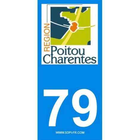 2 autocollants Region Departement 79 (1/2)