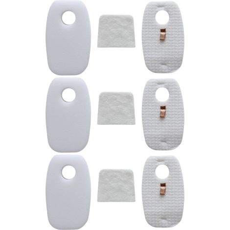Lot de 3 filtres de rechange pour HV380/HV381/HV382/HV383/HV384Q Compatible avec Shark DuoClean Filtres en mousse et feutre de rechange (1/5)