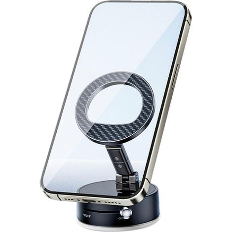 Supports de téléphone pour voiture : fixation magnétique puissante par vide pour une sécurité optimale du téléphone sur tous types de voitures. (1/4)