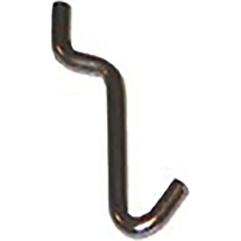Ganci in metallo per pannello forato - numero 2 - 12 pz.