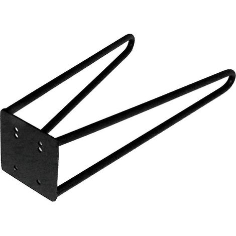 Pieds de table en métal de 50 cm, adaptés aux meubles, tables à manger en fer forgé, tables basses, tables de skateboard, etc., avec repose-pieds. (1/5)