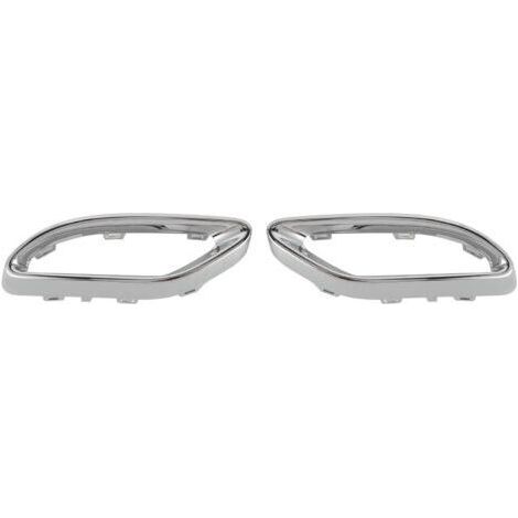 Embouts d'échappement chromés brillants Garnitures de couvercle pour Mercedes-Benz Classe A B C E GLC CLS W177 W247 W205 W213 X253 C257 (1/5)