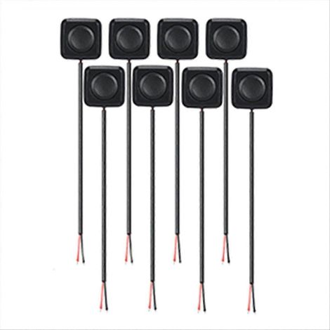 Lot de 8 mini interrupteurs à bouton-poussoir momentané 12 V/24 V, montage inclus (1/5)