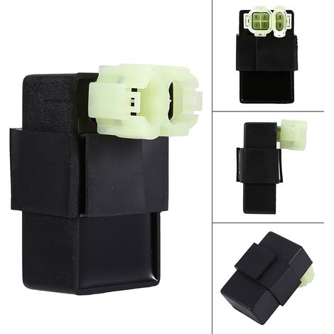 Allumeur multiplicateur de tension alternative GY6 à 6 broches pour motos et quads, noir. (1/5)